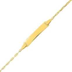 Gourmette Baptême Or Jaune à Graver Adèle