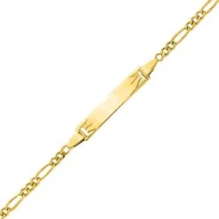 Gourmette Baptême Or Jaune à Graver Charlotte