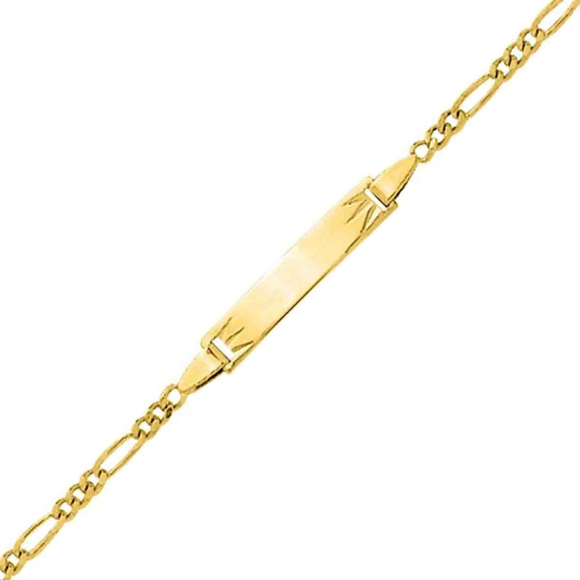 Gourmette Baptême Or Jaune à Graver Charlotte