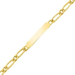 Gourmette Baptême Or Jaune à Graver Clara