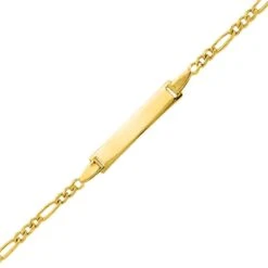 Gourmette Baptême Or Jaune à Graver Clarissa