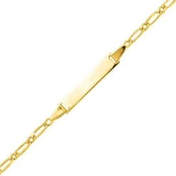 Gourmette Baptême Or Jaune à Graver Éliane