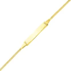 Gourmette Baptême Or Jaune à Graver Flavie