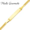 Gourmette Baptême Or Jaune à Graver Noémie