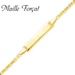 Gourmette Baptême Or Jaune à Graver Roxanne