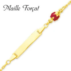 Gourmette Baptême Or Jaune à Graver Théa