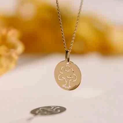 Médaille Arbre De Vie Augis En Or Jaune 15 Mm Keiko - J4981X0000 – Image 2