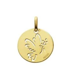 Médaille Colombe Augis En Or Jaune 15 Mm Isako - J4980X0000