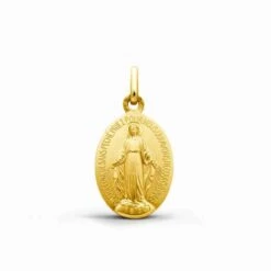 Médaille Miraculeuse Ovale En Or Jaune Taaiva J309X00000