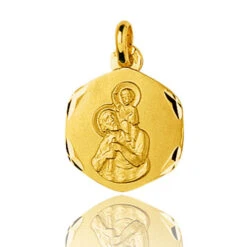 Médaille Saint Christophe Or Jaune 2g Isis - 33216