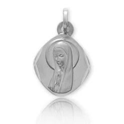 Médaille Vierge Or Blanc Kathleen -661115