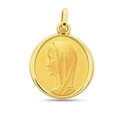 Médaille Vierge Or Jaune 14 Mm Sirèna -20724