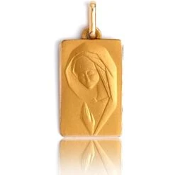 Médaille Vierge Or Jaune Ocella -XR3313