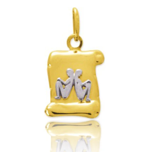 Médaille Zodiac Gémeaux 2 Ors Alana