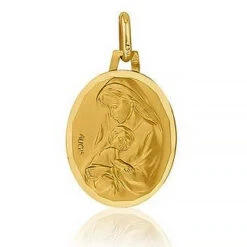 Médiaille Vierge à L'Enfant En Or Jaune Vahiné J4947X0000