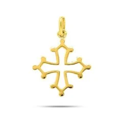 Pendentif Croix Occitane En Or Jaune Or Jaune Alana
