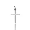 Pendentif Croix Or Blanc Virginie