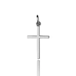 Pendentif Croix Or Blanc Virginie