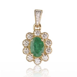 Pendentif émeraude Diamant Gabriela - PE4457-E