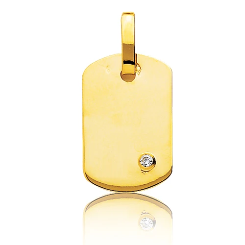 Pendentif Or Jaune Et Diamant Or Jaune - -Aurélia - T2B
