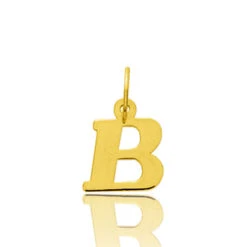 Pendentif Or Jaune Initiale B Léana