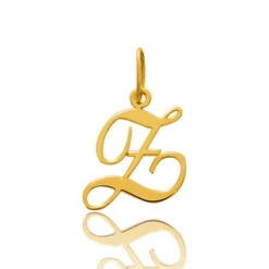 Pendentif Or Jaune Initiale Z Lena