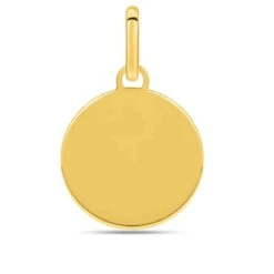 Pendentif Or Jaune Rond Or Jaune - 12 Mm -Nami - 9KV10