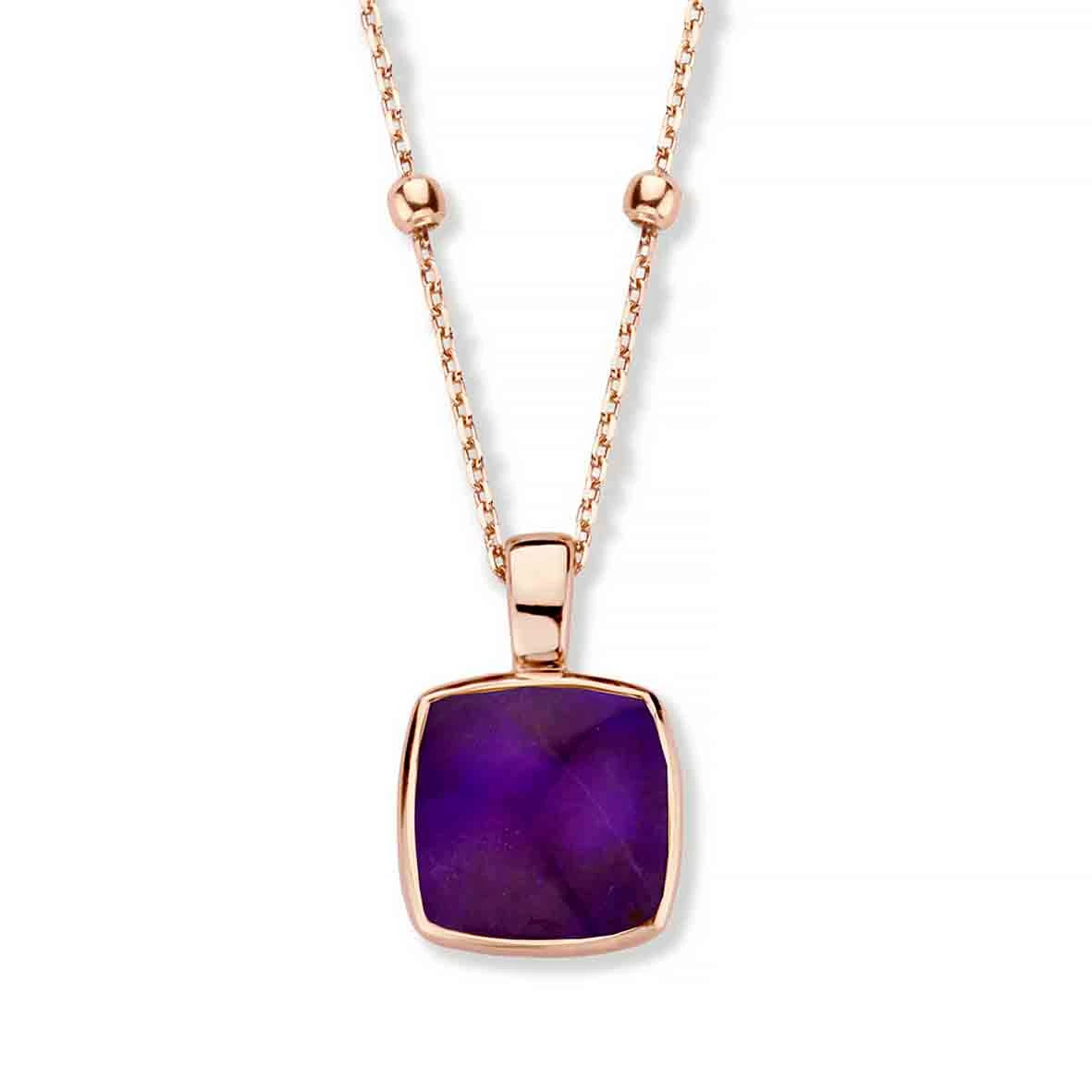 Pendentif Quartz Et Sugilite Sur Nacre One More - Pantelleria - 052797B1