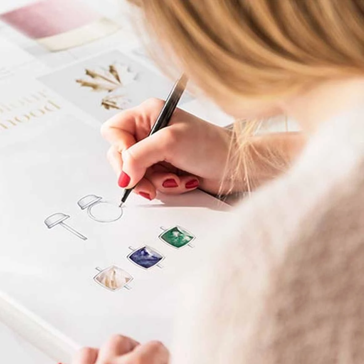 Pendentif Quartz Et Sugilite Sur Nacre One More - Pantelleria - 052797B1 – Image 3