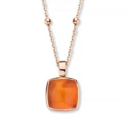 Pendentif Quartz Sur Agate Orange - One More - Pantelleria - 052797H1
