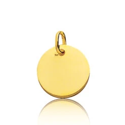 Pendentif Rond Or Jaune Or Jaune - -Angélique - 660076