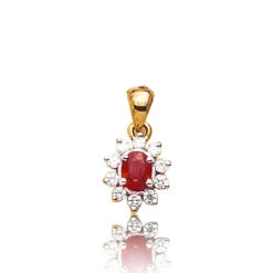 Pendentif Rubis Diamant Ania - PE 1707-RU