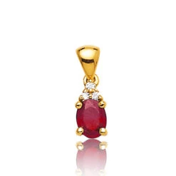 Pendentif Rubis Diamant Larisa - PE 3247-R