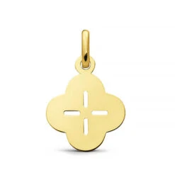 Pendentif Trèfle Ajouré Augis En Or Jaune 10 Mm Emma J10087X000